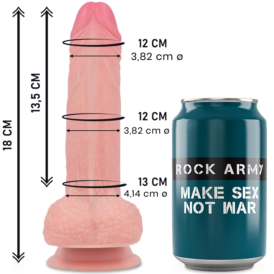 ROCKARMY – SILICONE LIQUIDE PREMIUM MUSTANG RÉALISTE 18CM