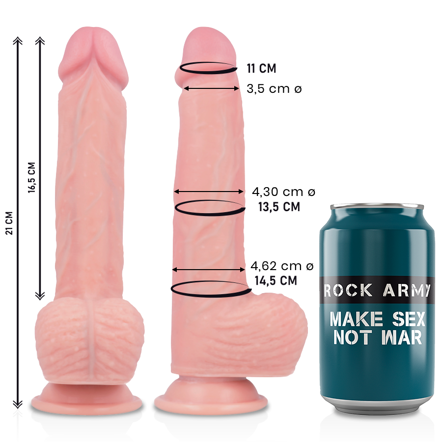 ROCKARMY – GODE EN SILICONE LIQUIDE PREMIUM SPITFIRE 21CM