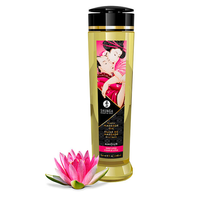 Huile de massage fleur de lotus – SHUNGA