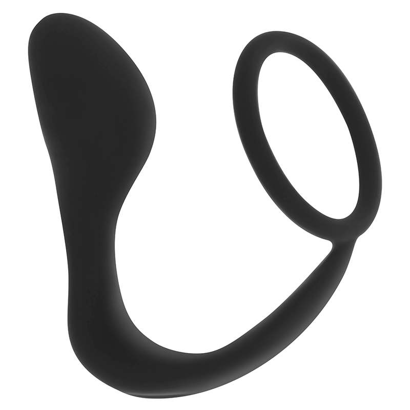 OHMAMA – PLUG ANAL EN SILICONE AVEC ANNEAU 10,5 CM