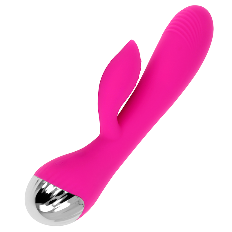 OHMAMA – VIBRATEUR RECHARGEABLE AVEC LAPIN 10 MODES DE VIBRATION 19 CM